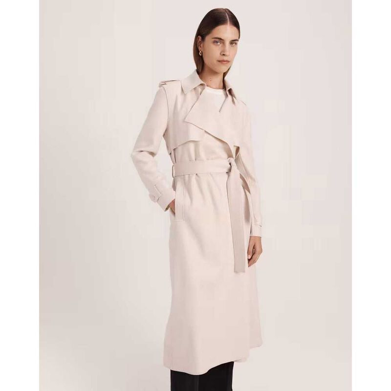 SABA Karla Wool Longline Trench image number 18